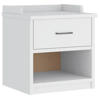 vidaXL klop v preddverju "SANDNES" bela 45x40x50 cm masivni les bor