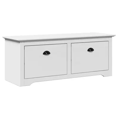 vidaXLL klop v preddverju "BODO" Bela 114x40x45 cm