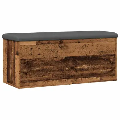 vidaXL klop za shranjevanje starega lesa 102x42x45 cm inženirski les
