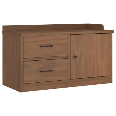 vidaXL klop v preddverju "SANDNES" 87x40x50 cm masivni les bor