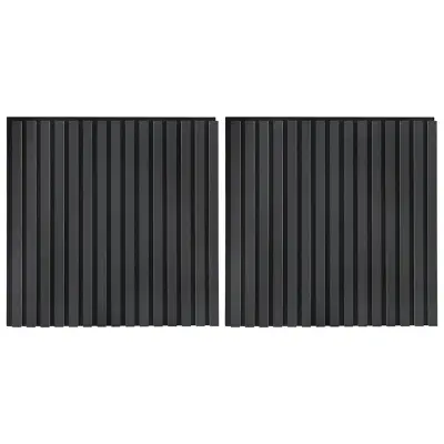 vidaXL Akustični stenski paneli 2 kosa z letvami 60,5x60 cm