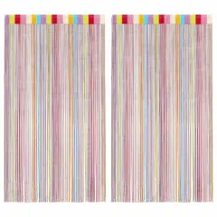 vidaXL Zavese iz nitk 2 kosa 140x250 cm večbarvne barve