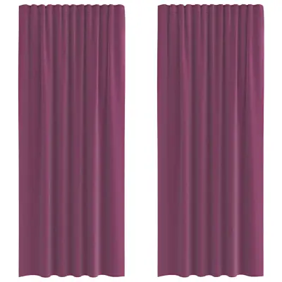 vidaXL Voile zavese z zanke 2 kosa vijolična 140x245 cm