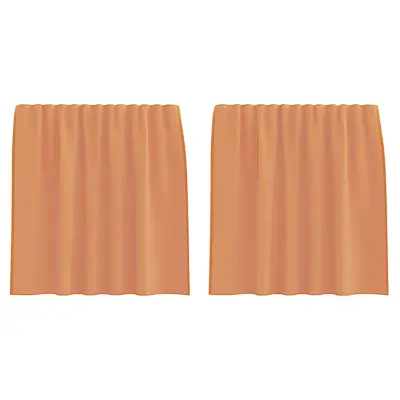 vidaXL Voile zavese z zankami 2 kosa Terakota 140x140 cm
