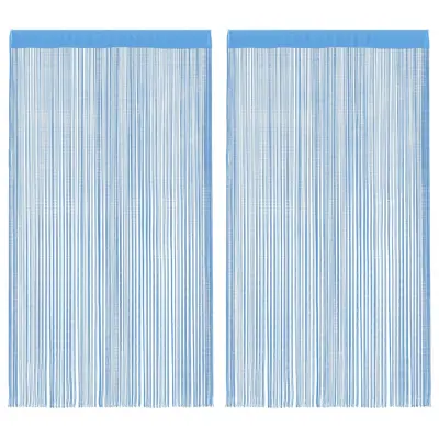 vidaXL Zavese iz nitk 2 kosa 140x250 cm svetlo modre barve
