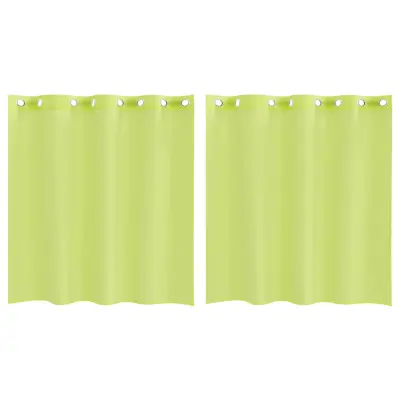 vidaXL Voile zavese z vponkami 2 kosa Apple Green 140x140 cm