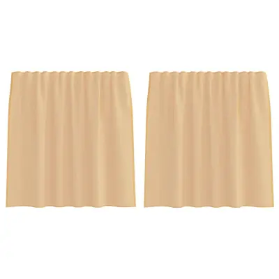 vidaXL Voile zavese z zankami 2 kosa Sand 140x140 cm