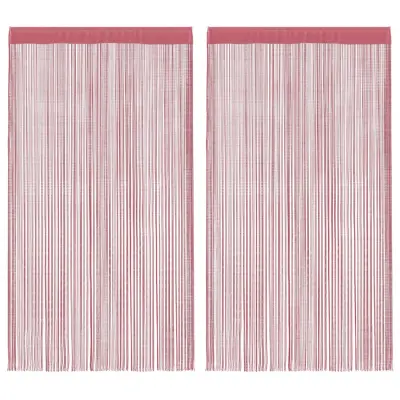 vidaXL Zavese iz nitk 2 kosa 140x250 cm roza barve