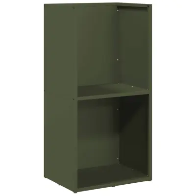 vidaXL Stojalo za drva olivno zelena 40x30x80 cm hladno valjano jeklo