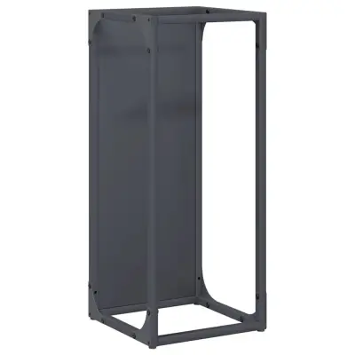 vidaXL Stojalo za drva antracit 25x25x60 cm Hladno valjano jeklo