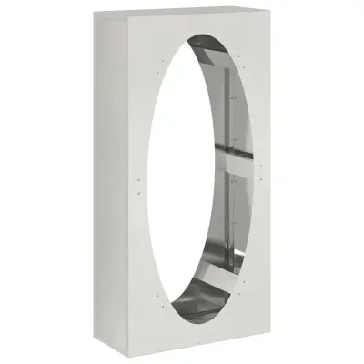 vidaXL Stojalo za drva 50x23x100 cm nerjaveče jeklo