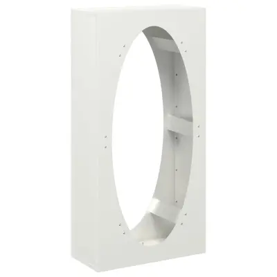 vidaXL Stojalo za drva belo 50x23x100 cm hladno valjano jeklo