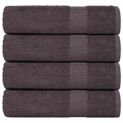vidaXL Kopalne brisače 4 kos FROGN antracit 100x150 cm 100% bombaž