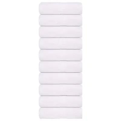 vidaXL Brisače za goste 10 kos FROGN bela 30x50 cm 100% bombaž