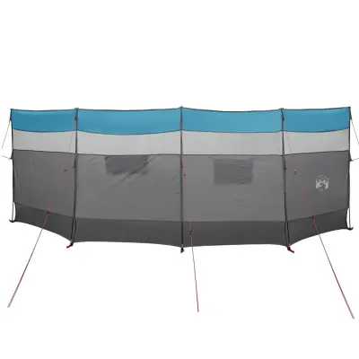 vidaXL Vetrobran za kampiranje moder 510x153 cm vodoodporen