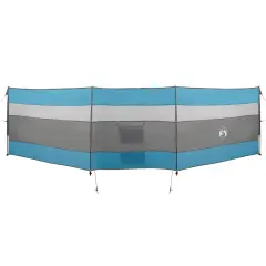 vidaXL Vetrobran za kampiranje moder 508x130 cm vodoodporen