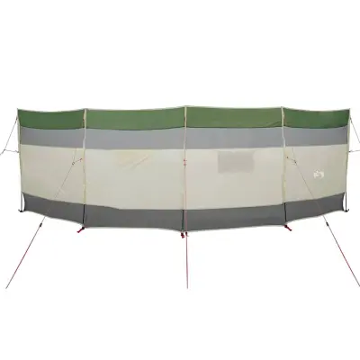 vidaXL Camping Windbreak Green 510x153 cm Vodoodporen