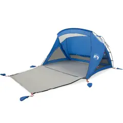 vidaXL Šotor za plažo za 2 osebi Azure Blue Vodoodporen
