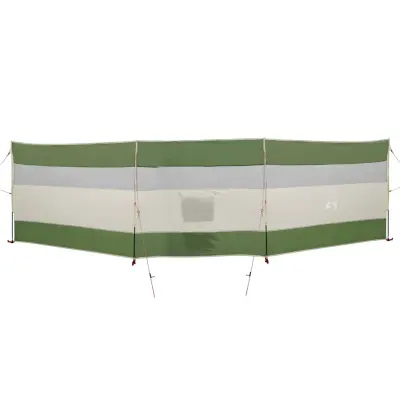 vidaXL Vetrobran za kampiranje zelen 508x130 cm vodoodporen