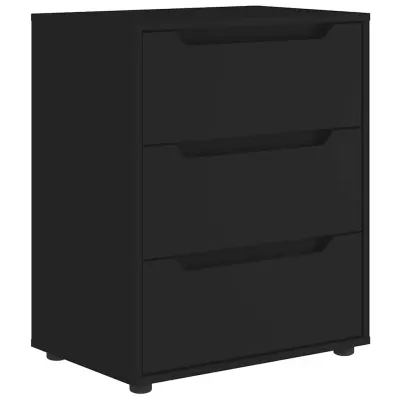 vidaXL Bivak VISNES Black 60x40x73 cm Inženirski les