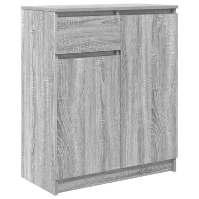 vidaXL Komoda s predalom siva sonoma 71x35x84 cm inženirski les