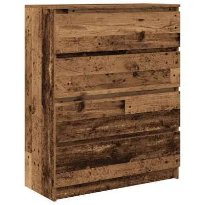 vidaXL Komoda starinski les 80x35x99 cm inženirski les