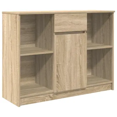 vidaXL Komoda s predalom sonoma hrast 101x35x76 cm inženirski les