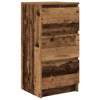 vidaXL Komoda starinski les 37,5x35x76 cm inženirski les