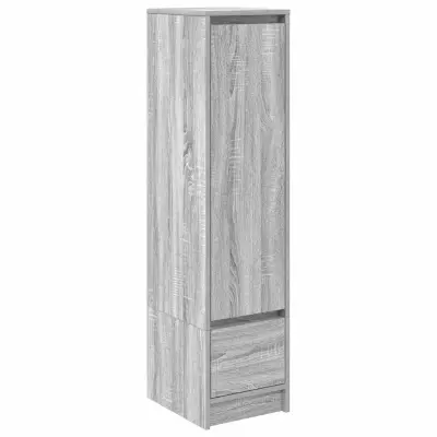 vidaXL Visoka omara siva sonoma 29,5x34x119,5 cm inženirski les