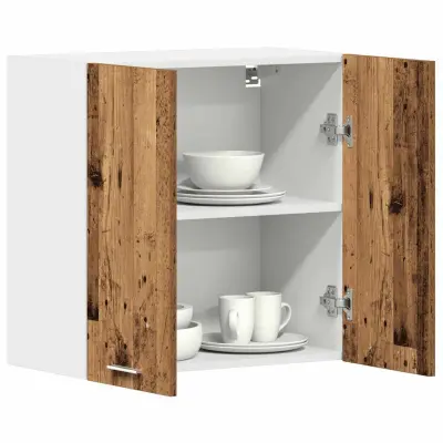vidaXL Kuhinjska stenska omarica “Lyon” Old Wood 60x31x60 cm