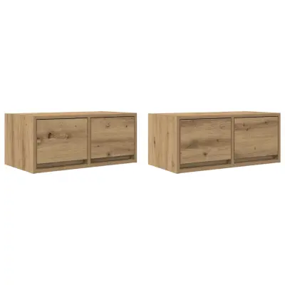vidaXL TV omarica 2 kosa artisan hrast 60x31x25,5 cm inženirski les