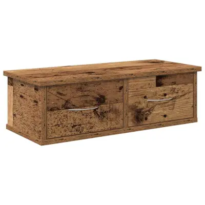 vidaXL Stenska omara Old Wood 60x26x18,5 cm Inženirski les