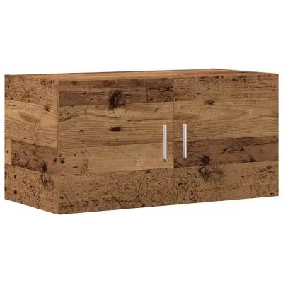 vidaXL Stenska omara Old Wood 80x39x40 cm Inženirski les