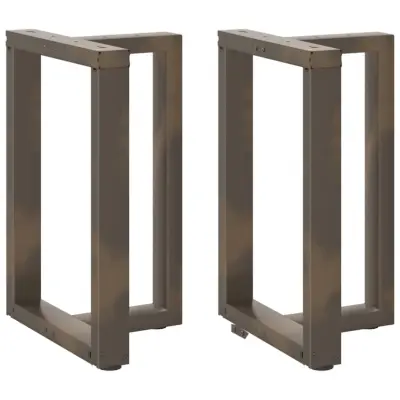 vidaXL Noge za jedilno mizo v obliki črke T, 2 kosa, črne, 60x35x(72-73) cm, jeklo