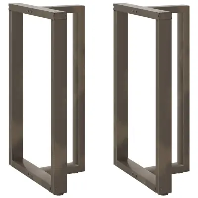 vidaXL Noge za barsko mizo v obliki črke T, 2 kosa, črne, 60x35x(100-101) cm, jeklo