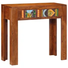 vidaXL konzolna miza 80x35x75 cm masivni les akacija