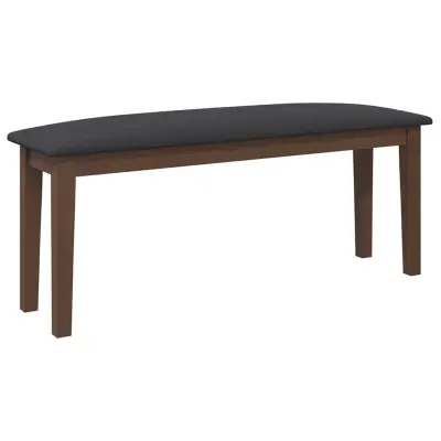 vidaXL klop 110 cm rjava masivni les guma