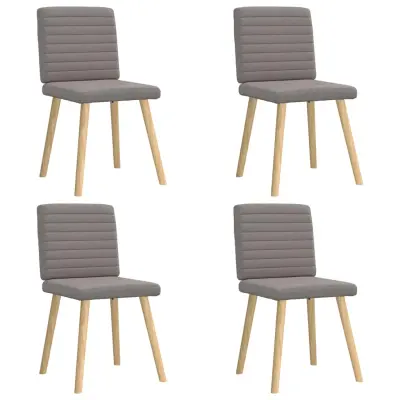 vidaXL Jedilni stoli 4 kosi taupe blago