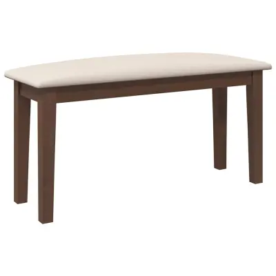 vidaXL klop 90 cm rjava masivni les guma