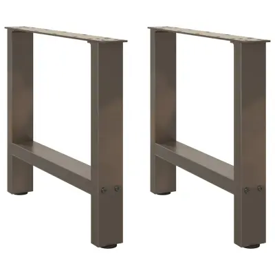 vidaXL Noge za klubsko mizico iz naravnega jekla 2 kosa 50 x (42-43) cm jeklo