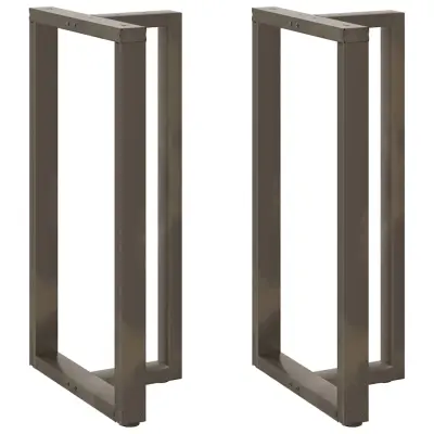 vidaXL Noge za barsko mizo v obliki črke T, 2 kosa, črne, 60x35x(110-111) cm, jeklo