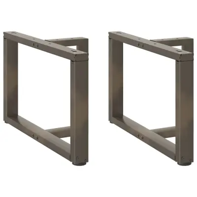 vidaXL Noge za klubsko mizico v obliki črke T, 2 kosa, črne, 70x25x(42-43) cm, jeklo