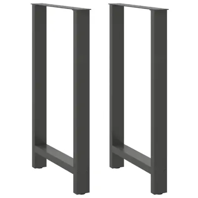vidaXL Noge za barsko mizo antracitne barve 2 kosa 60 x (100-101) cm jeklo
