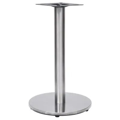 vidaXL Noga za bistro mizo srebrna Ø45x72 cm nerjaveče jeklo