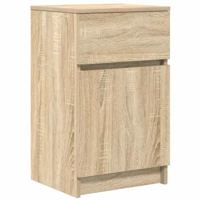 vidaXL Nočna omarica sonoma hrast 39x35x65 cm inženirski les