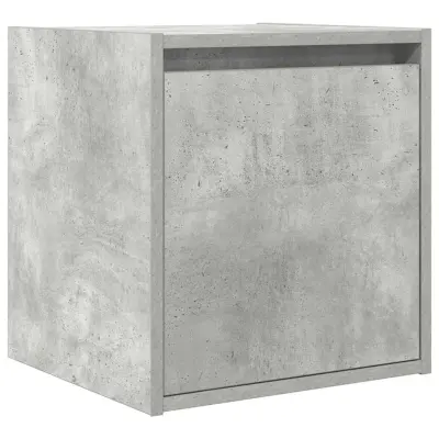 vidaXL Stenska nočna omarica betonsko siva 38x34x40 cm