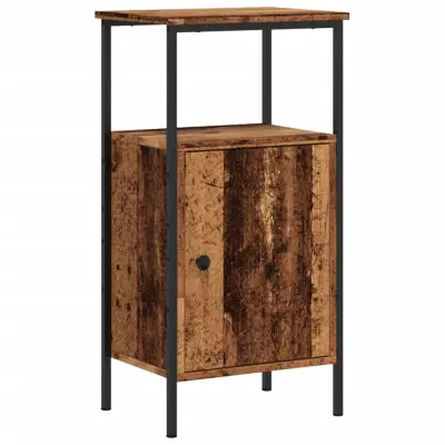 vidaXL Nočna omarica Old Wood 41x31x80 cm Inženirski les