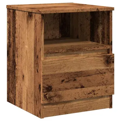 vidaXL Nočna omarica Old Wood 40x40x50 cm Inženirski les
