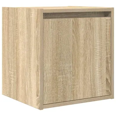 vidaXL Stenska nočna omarica sonoma hrast 38x34x40 cm