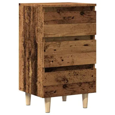 vidaXL Nočna omarica Old Wood 40x35x69 cm Inženirski les
